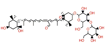 (3S,5R,6R,3'S,5R,6'S)-13'-cis-7',8'-Dihydroneoxanthin-20'-al 3'-b-lactoside